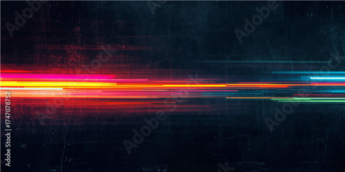 Motion Neon Light Speed Futuristic Energy Glow Streak Technology Abstract Backdrop.