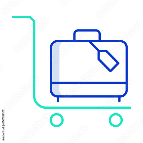 trolle outline color icon design