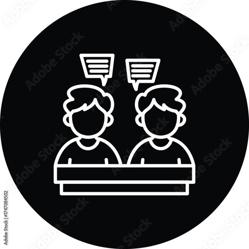 Business Communication and Teamwork Icon Set Flat, Line, Gradient, and Minimal Styles