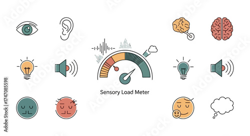 Sensory Load Meter - Visual and Auditory Overload Representation.