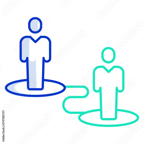 navigate map outline color icon design