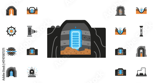 Underground Battery - A Cross-Sectional View of Energy Storage.