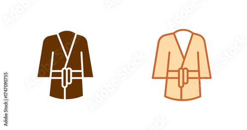 Spa Robe Vector Icon