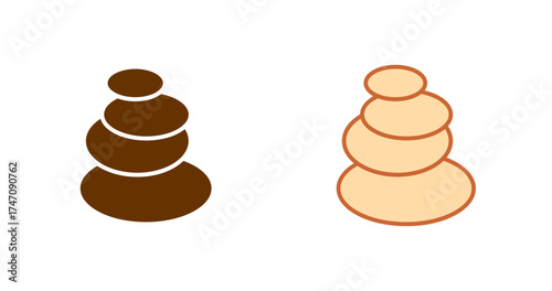 Hot Stones Vector Icon