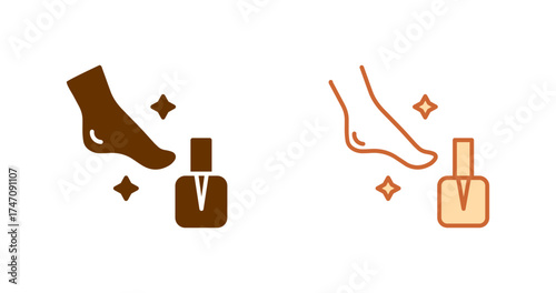 Pedicure Vector Icon