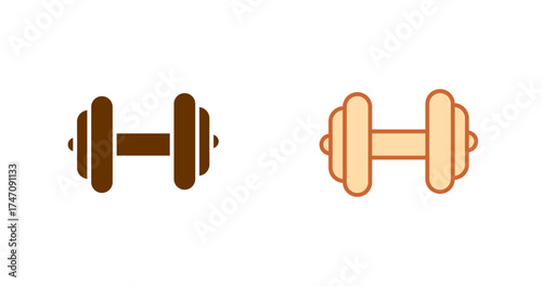 Dumbbell Vector Icon