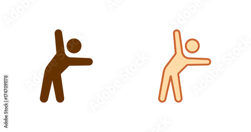 Stretching Vector Icon
