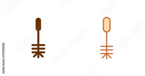 Toilet Brush Vector Icon