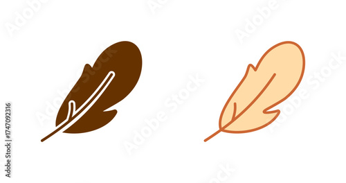 Peacock Feather Vector Icon