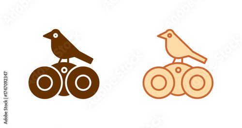 Bird Watching Vector Icon