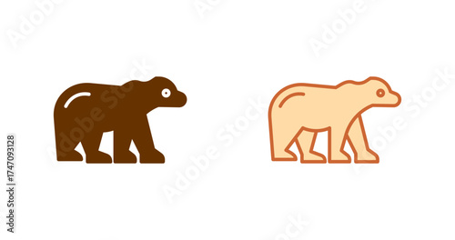 Polar Bear Vector Icon