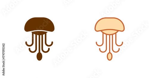 Jellyfish Vector Icon