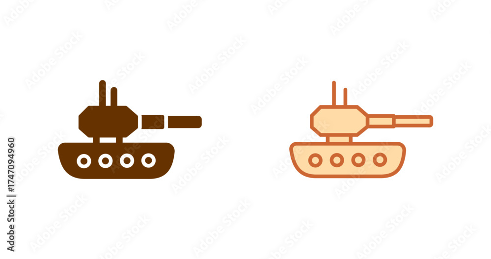 Obraz premium Tank Vector Icon