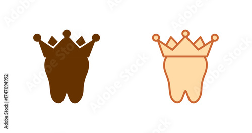 Dental Crown Vector Icon