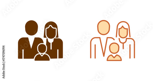 American Family Vector Icon