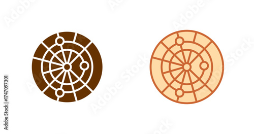 Weather Radar Vector Icon