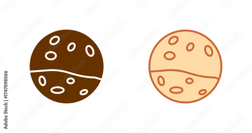 Fototapeta premium Mars Vector Icon