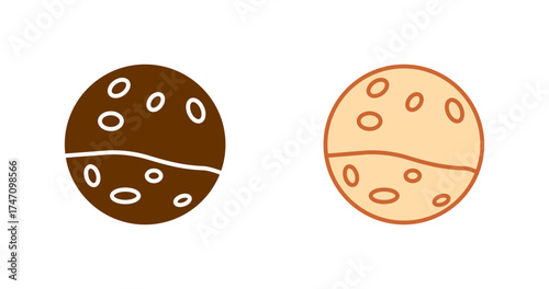 Mars Vector Icon