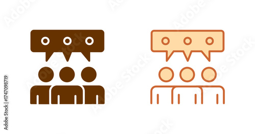 User Opinion Vector Icon