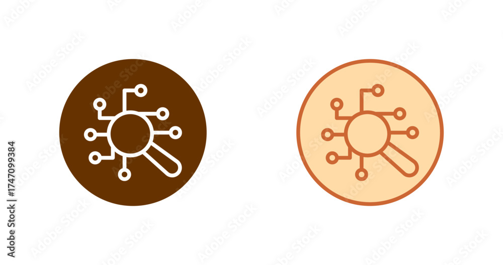 Fototapeta premium Digital Forensics Vector Icon