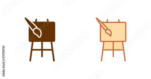 Art Easel Vector Icon