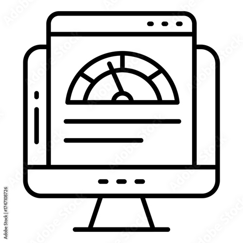 Modern design icon of web speed optimization 