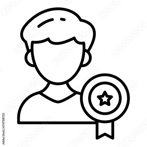 Premium download icon of best employee 