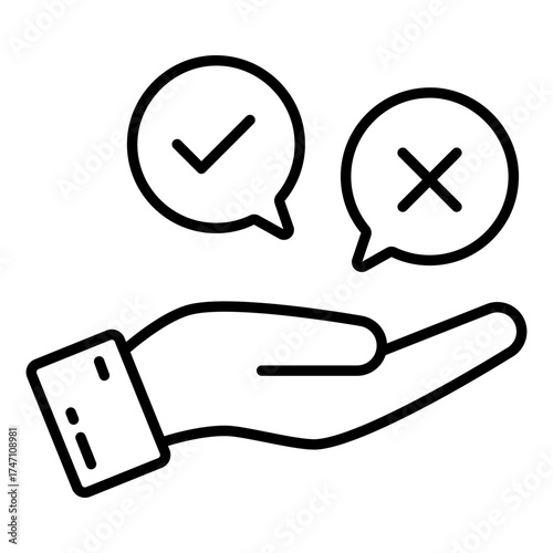 Trendy design icon of choose