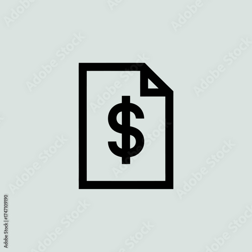 Money Symbol Icon – Finance, Currency, and Investment Symbol
