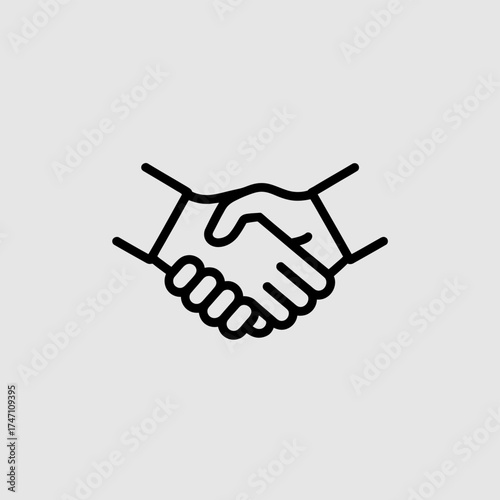 Handshake Icon – Partnership, Agreement, and Collaboration Symbol