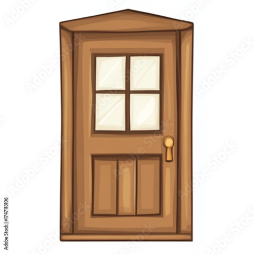 old wooden door