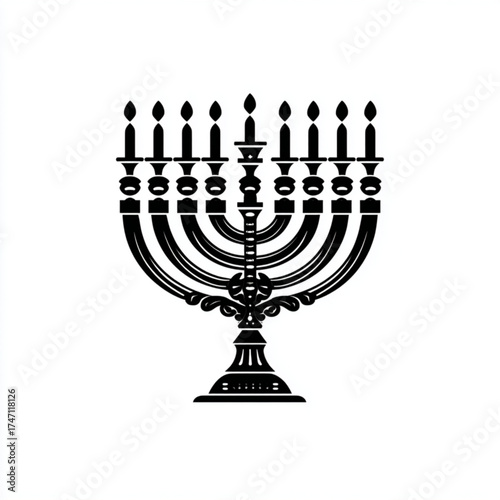 menorah vector illustration