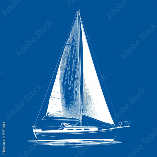 sailing boat on the sea