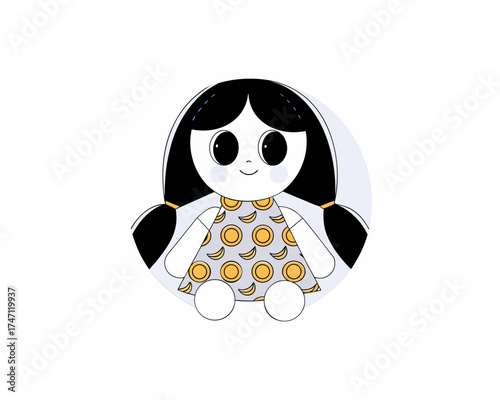 Doll vector free SVG download
