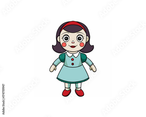 Doll vector free SVG download