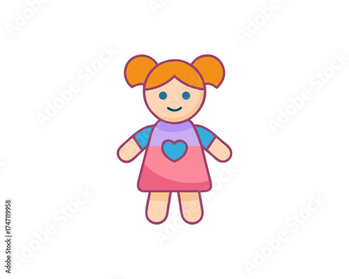 Doll vector free SVG download