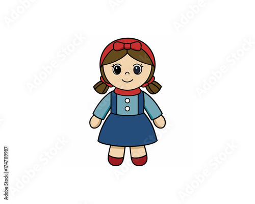 Doll vector free SVG download
