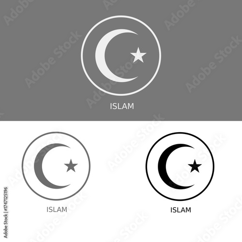  Islam symbol vector icon