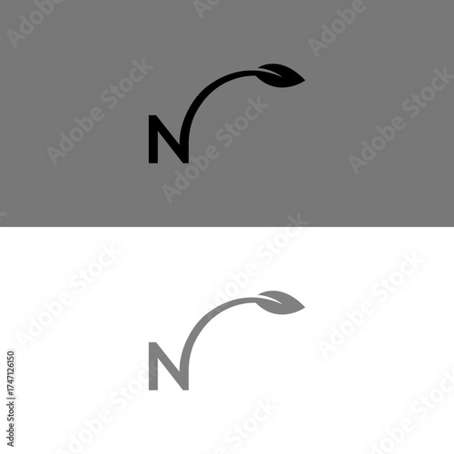  N modern and sophisticated logo design