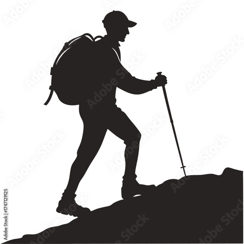hiker with backpack