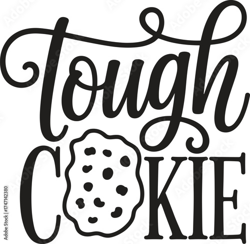 Tough cokie. Vector EPS