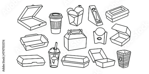 food packaging, takeout box, pizza box, coffee cup, french fries container, sandwich box, drink cup, food delivery, disposable packaging, fast food, takeaway, container, box, carton, cup, package, mea