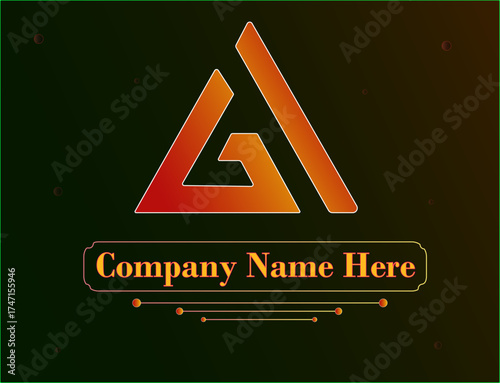 Modern letter AG logo design Company Logo design.