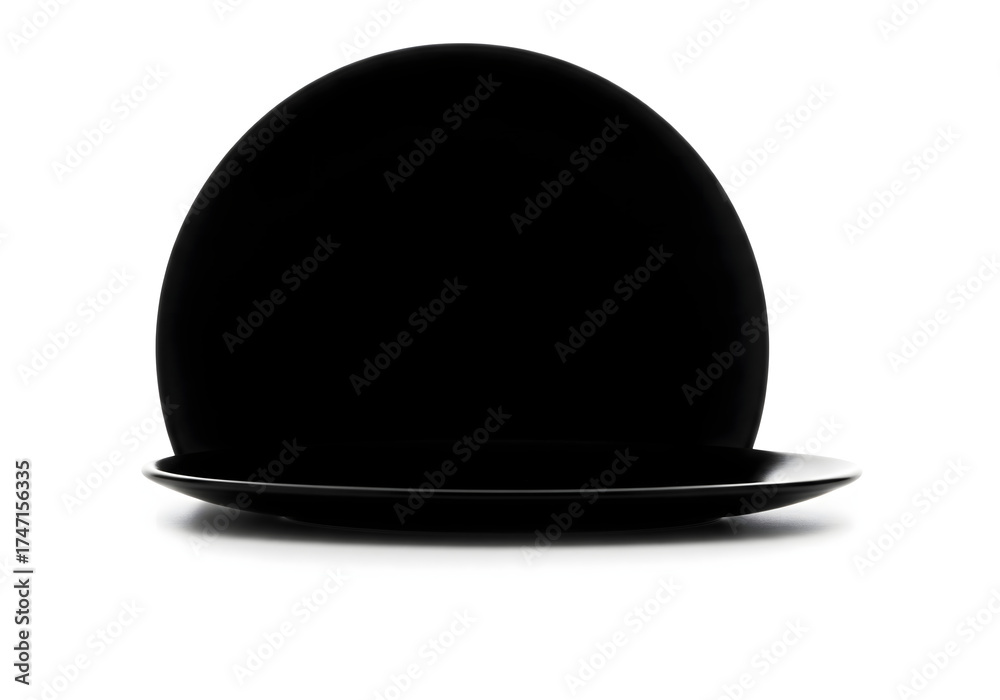 Fototapeta premium Black hat object illustration isolated on white background