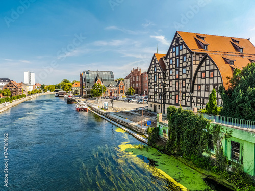 Bydgoszcz Canal in Bydgoszcz, Poland
