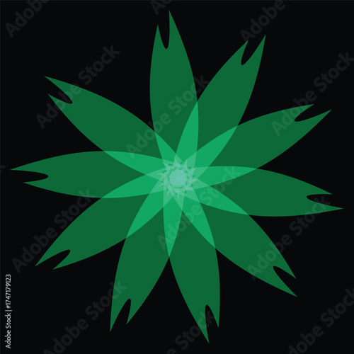 abstract flower vector illustration