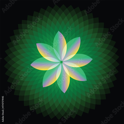 abstract flower vector illustration