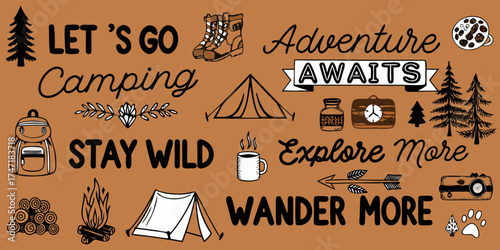 Let s go camping adventure awaits stay wild explore more wander more