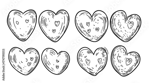 Heart animation UI set, featuring 2D sprite assets that fill from empty to full, suitable for health indication in games and web applications