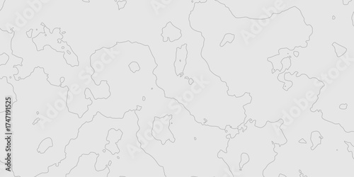 Contour lines topography minimalist gray geographic mountain relief map background, abstract curve textured grey surface modern design with topographic wavy seamless pattern of detail background.